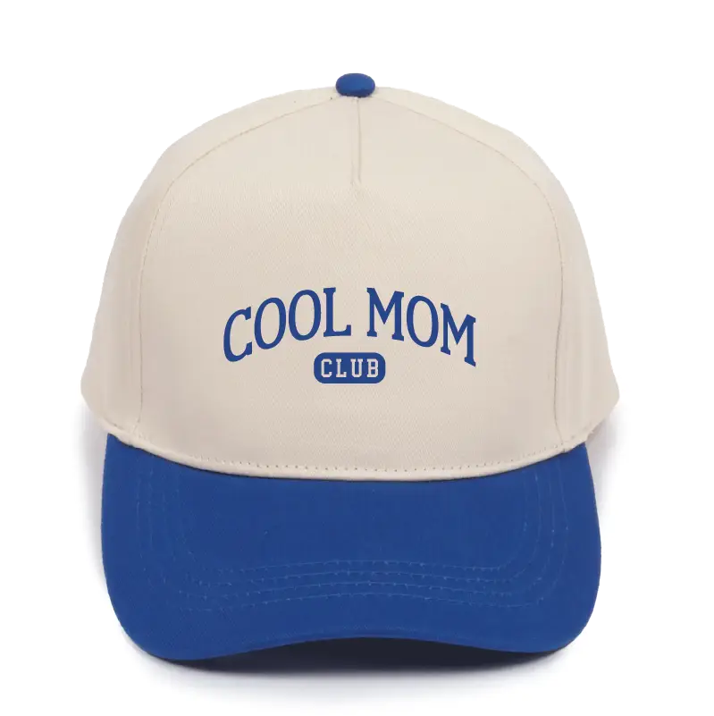 Cool Mom Club Embroidery Two Tone Baseball Caps