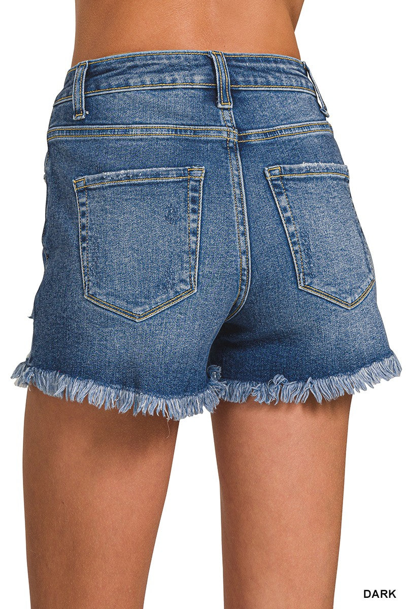 Dark Denim Jean Shorts
