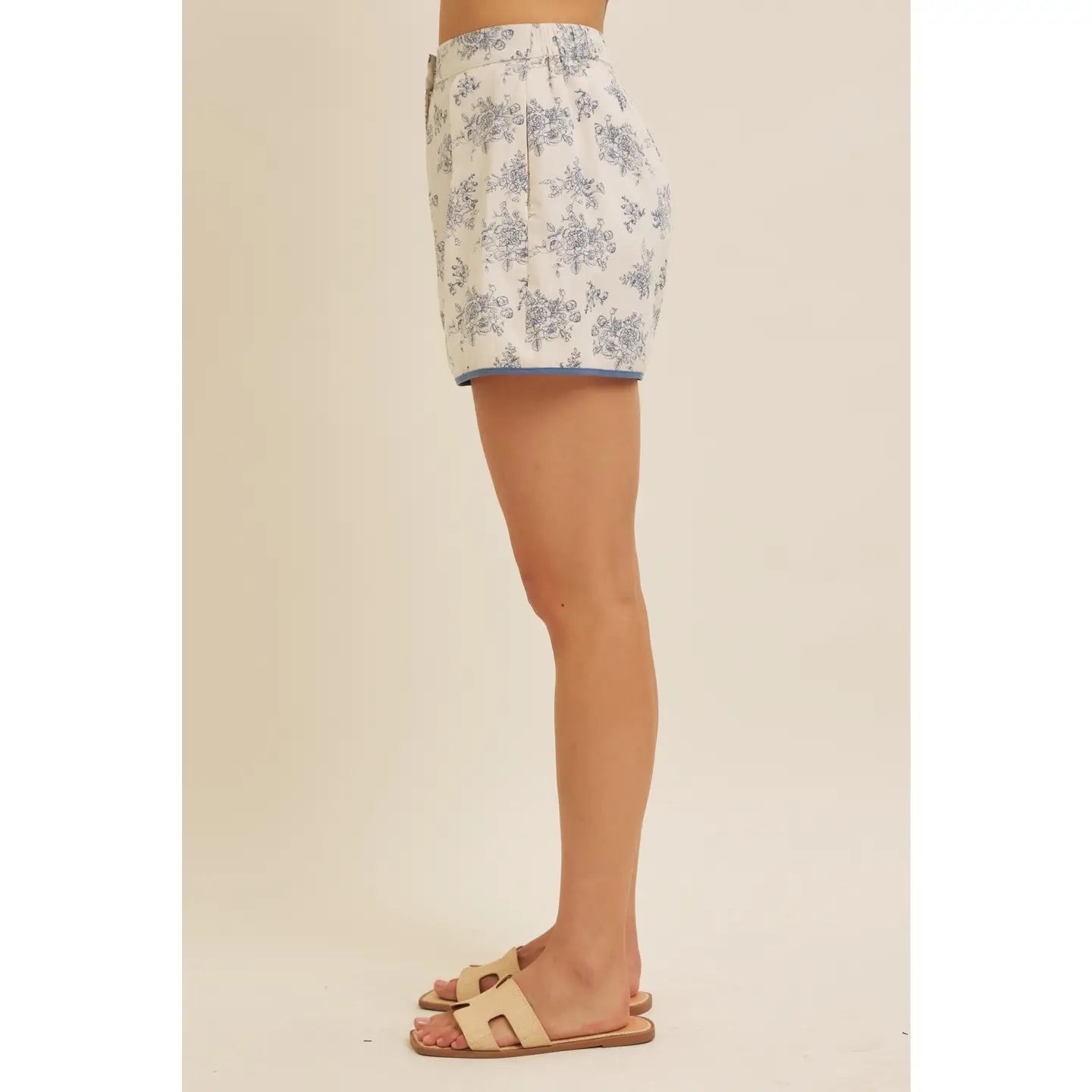 French Countryside Vintage Floral Shorts