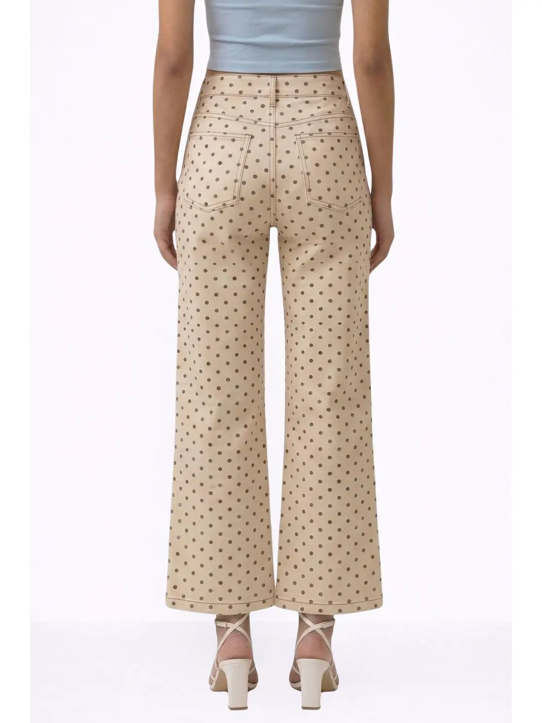 Dotty Wide-Leg Pants