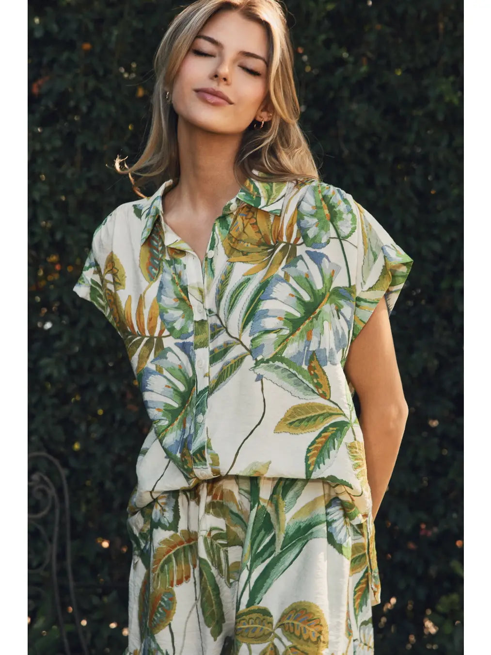 Palm Breeze Short Set