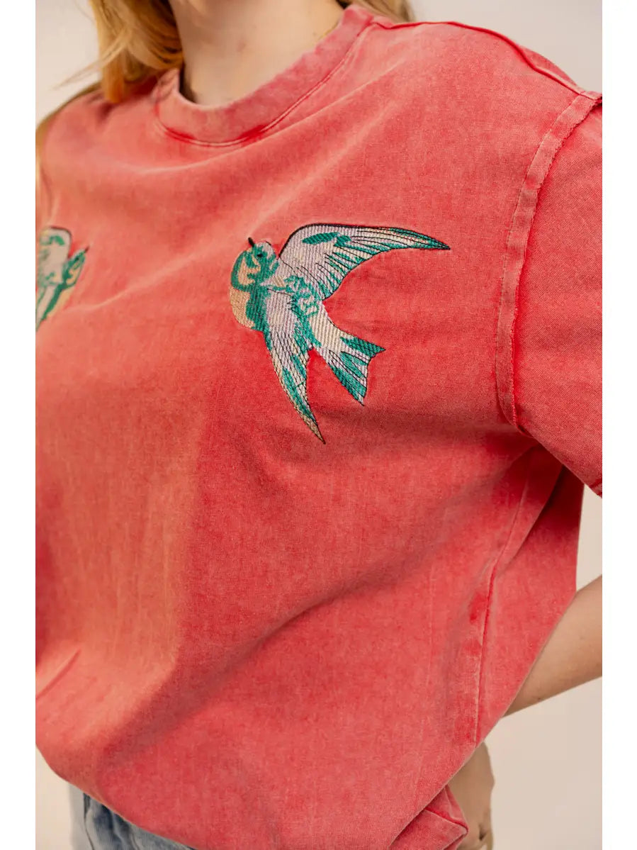 Bird Mineral Washed Tee