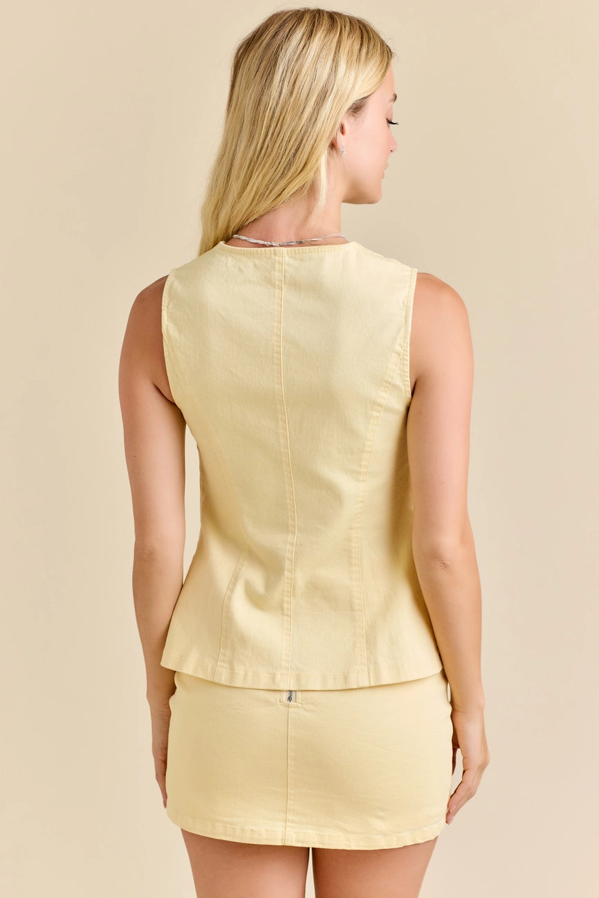 Buttercup Bow Vest