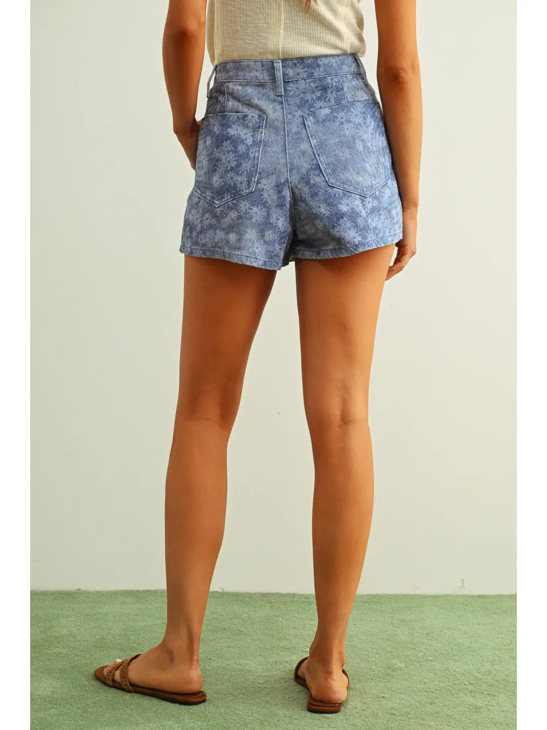 Petal Pop Denim Skort