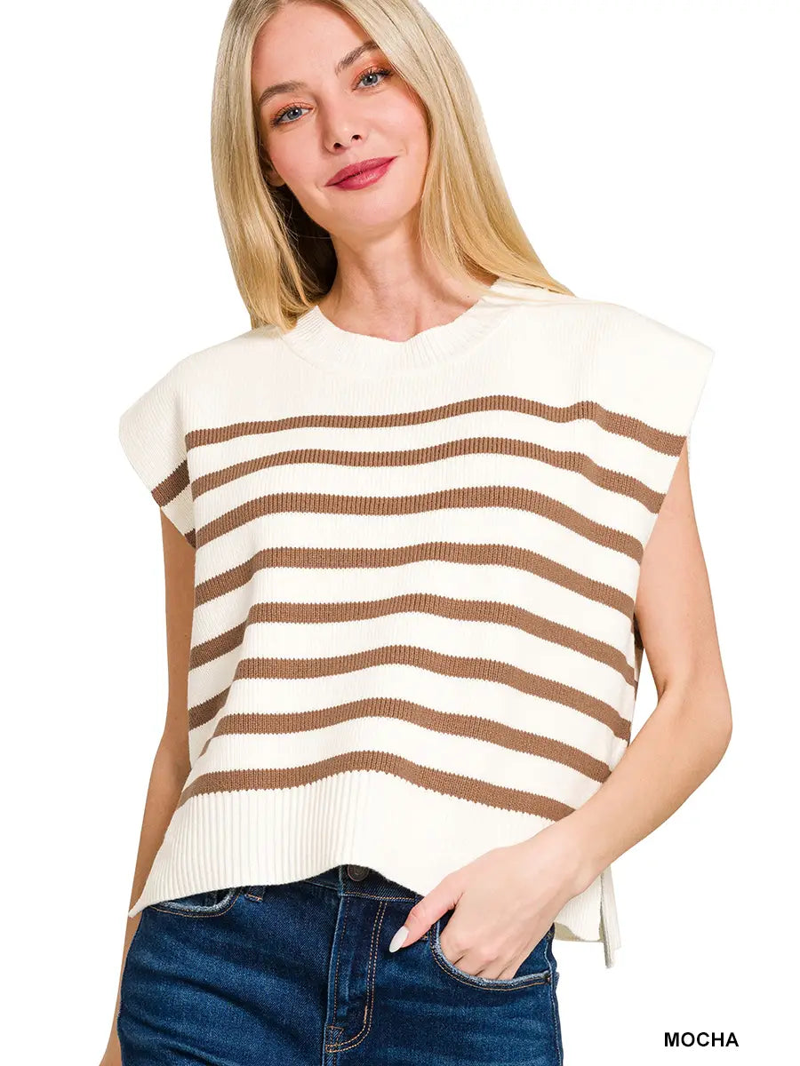 Oversized Crew Neck Sweatervest
