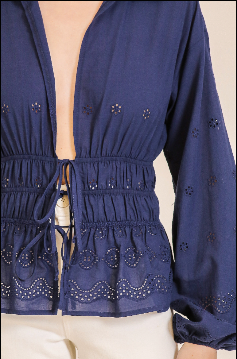 Flora Tie Top