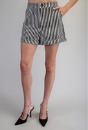 Easy Stripe Cuff Shorts