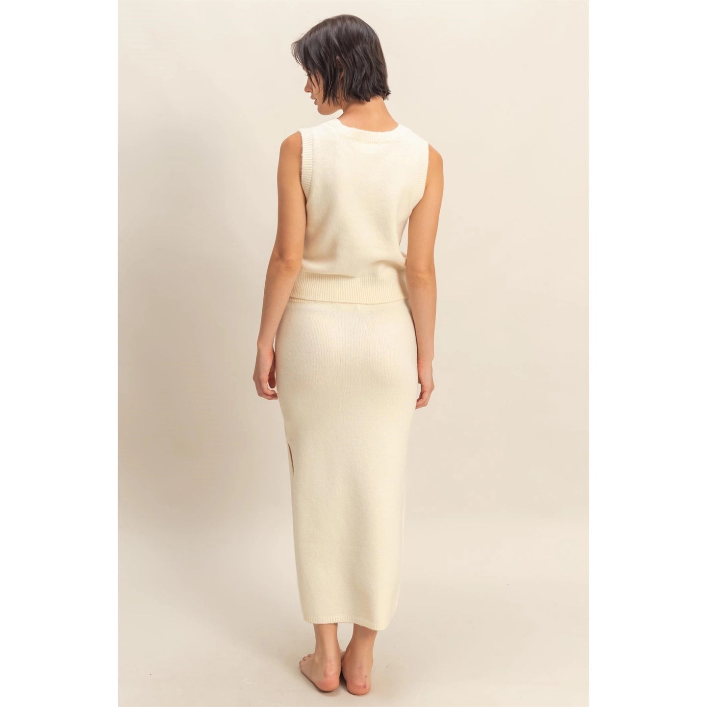 Cream Knit Set