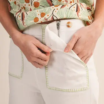 Stitchline Wide-Leg Pants