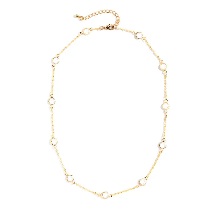 Framed Crystal Accented Collar