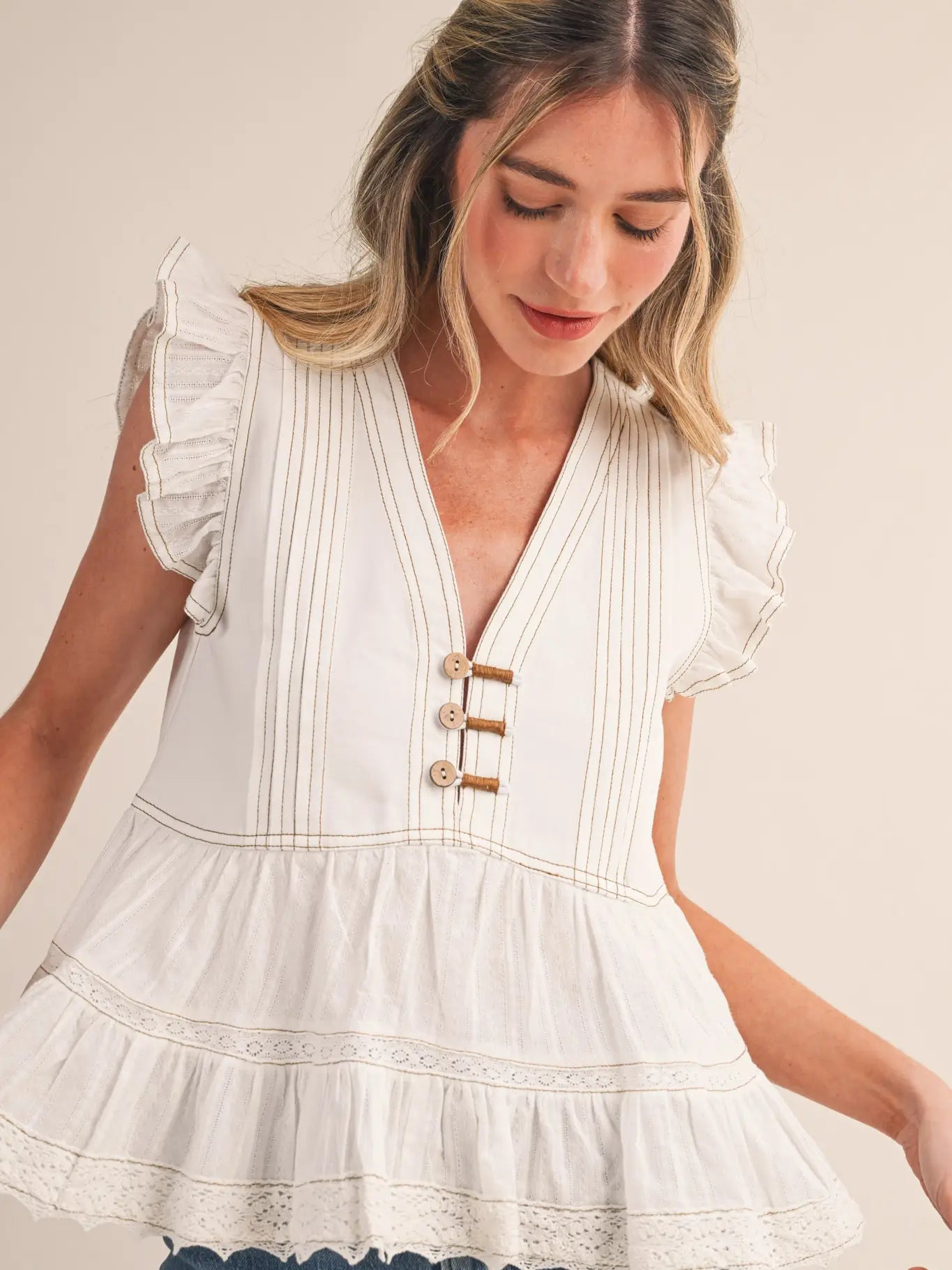 The Sweet Stitch Lace Top