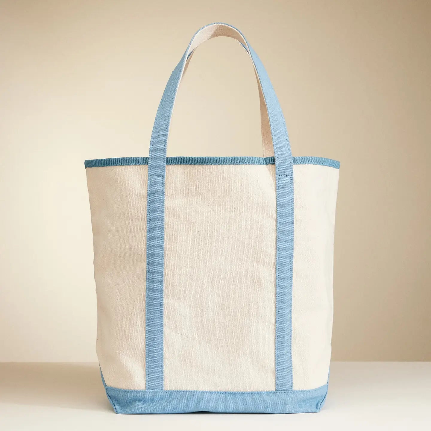 Canvas Tote Bag with Nautical Anchor Print
