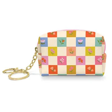 Checkerboard Key Chain Pouch