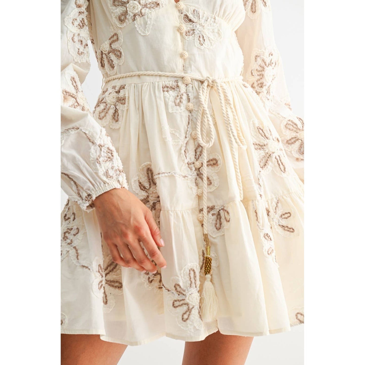 Embroidered Elegance Mini