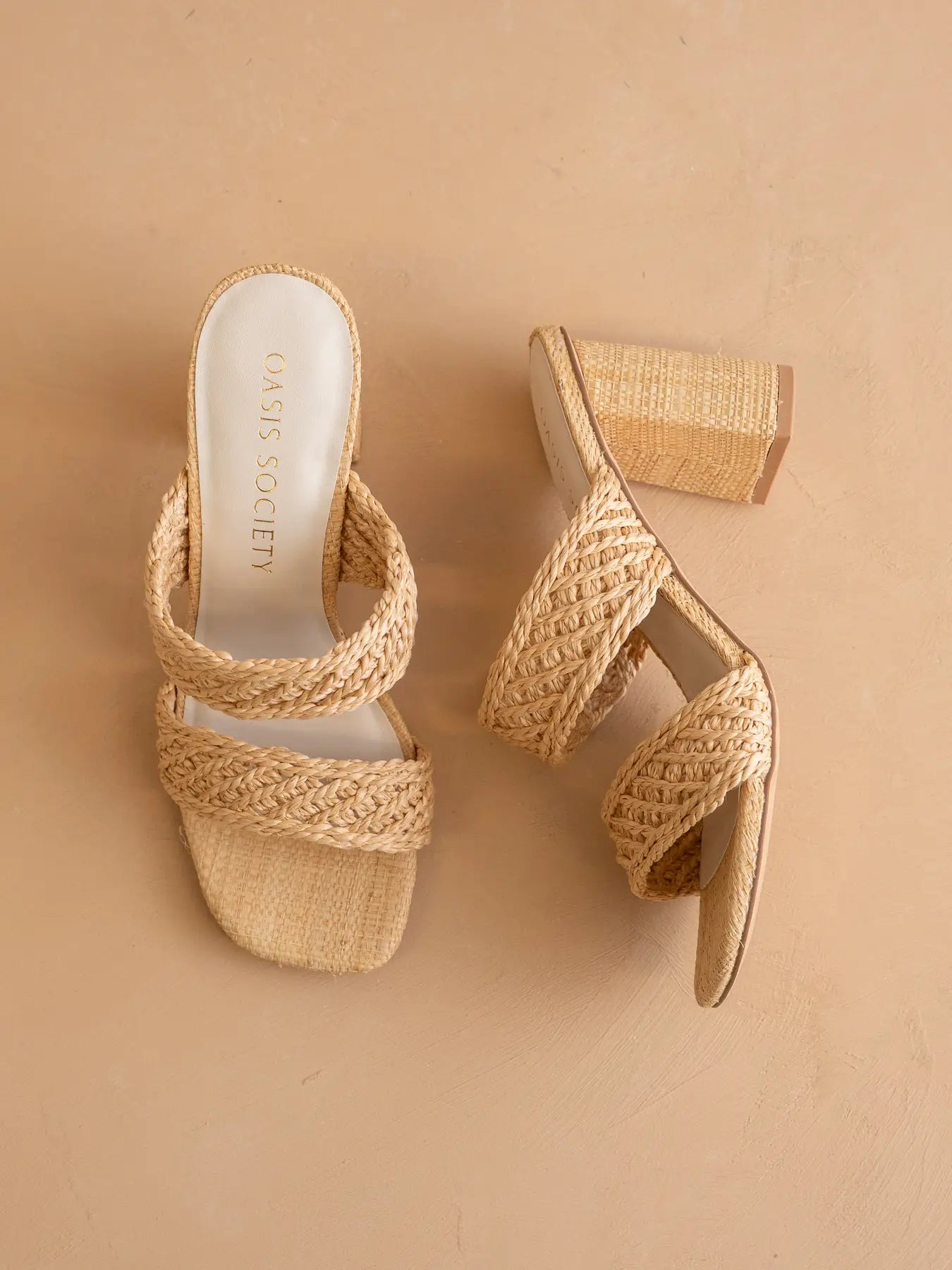 Wheat Woven Heels