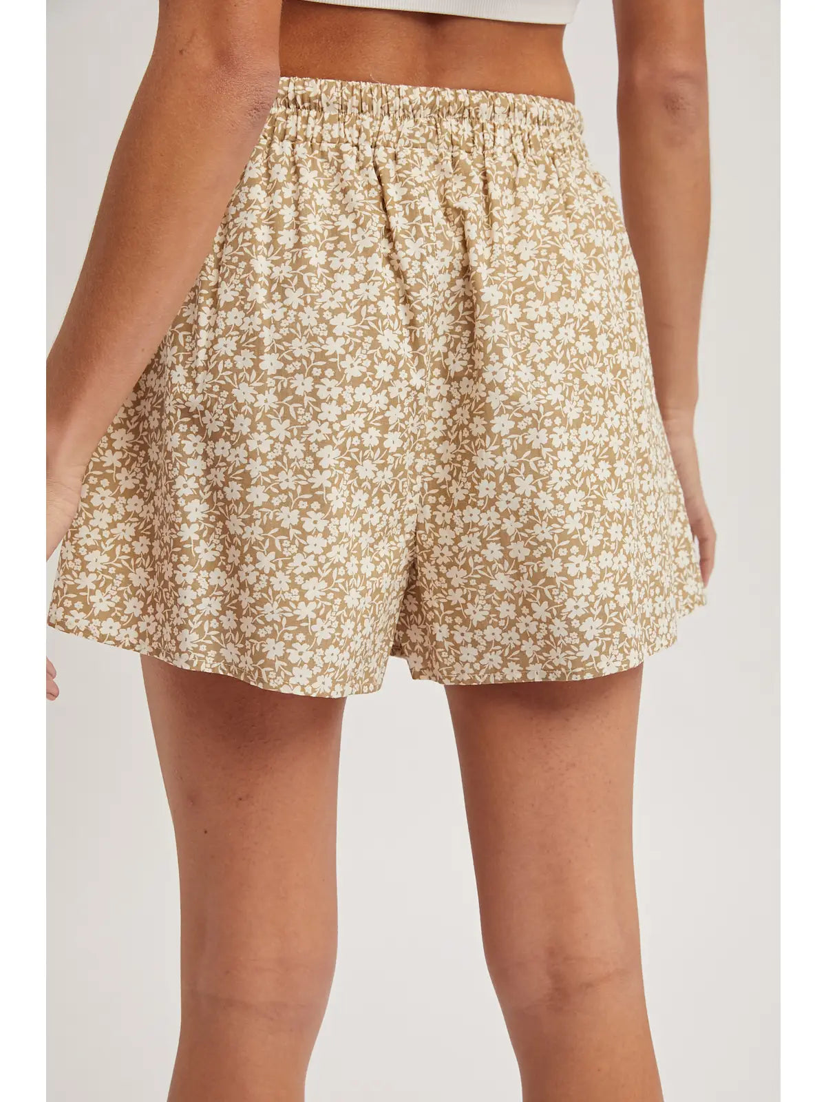 Floral Drawstring Shorts
