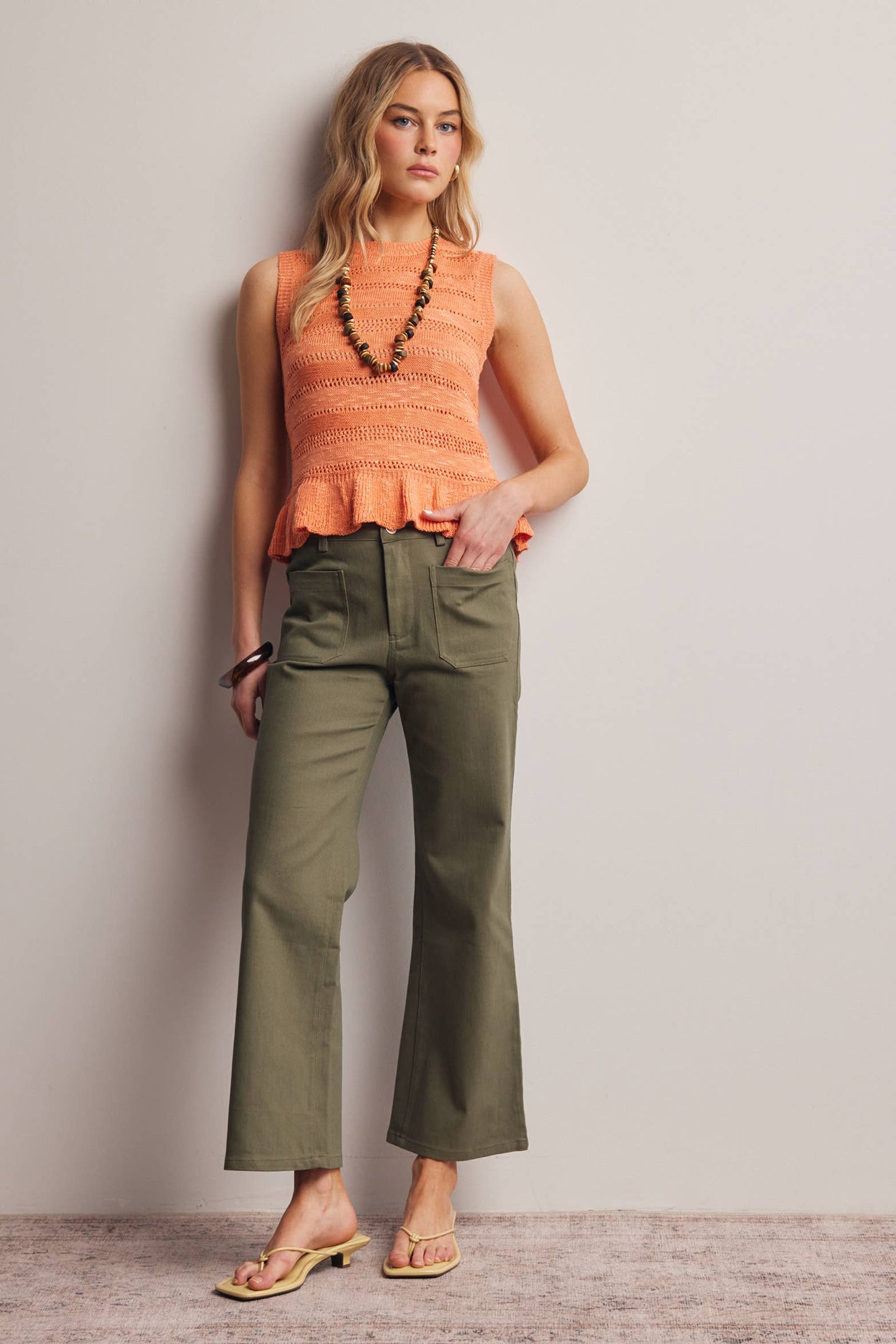 Twill Straight Pants