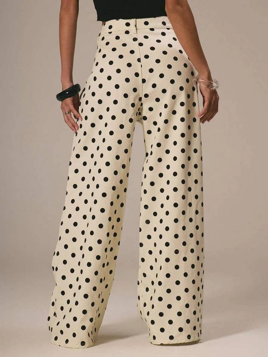 Dotty Denim Pants