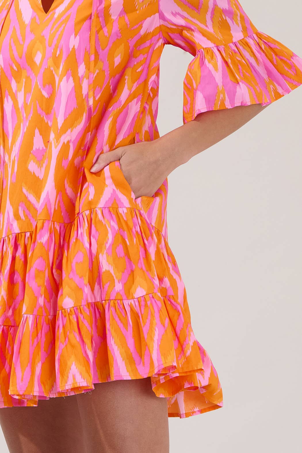 Indira Bell Sleeve Dress
