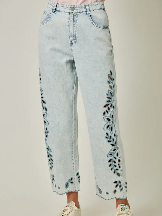 Eyelet Jeans