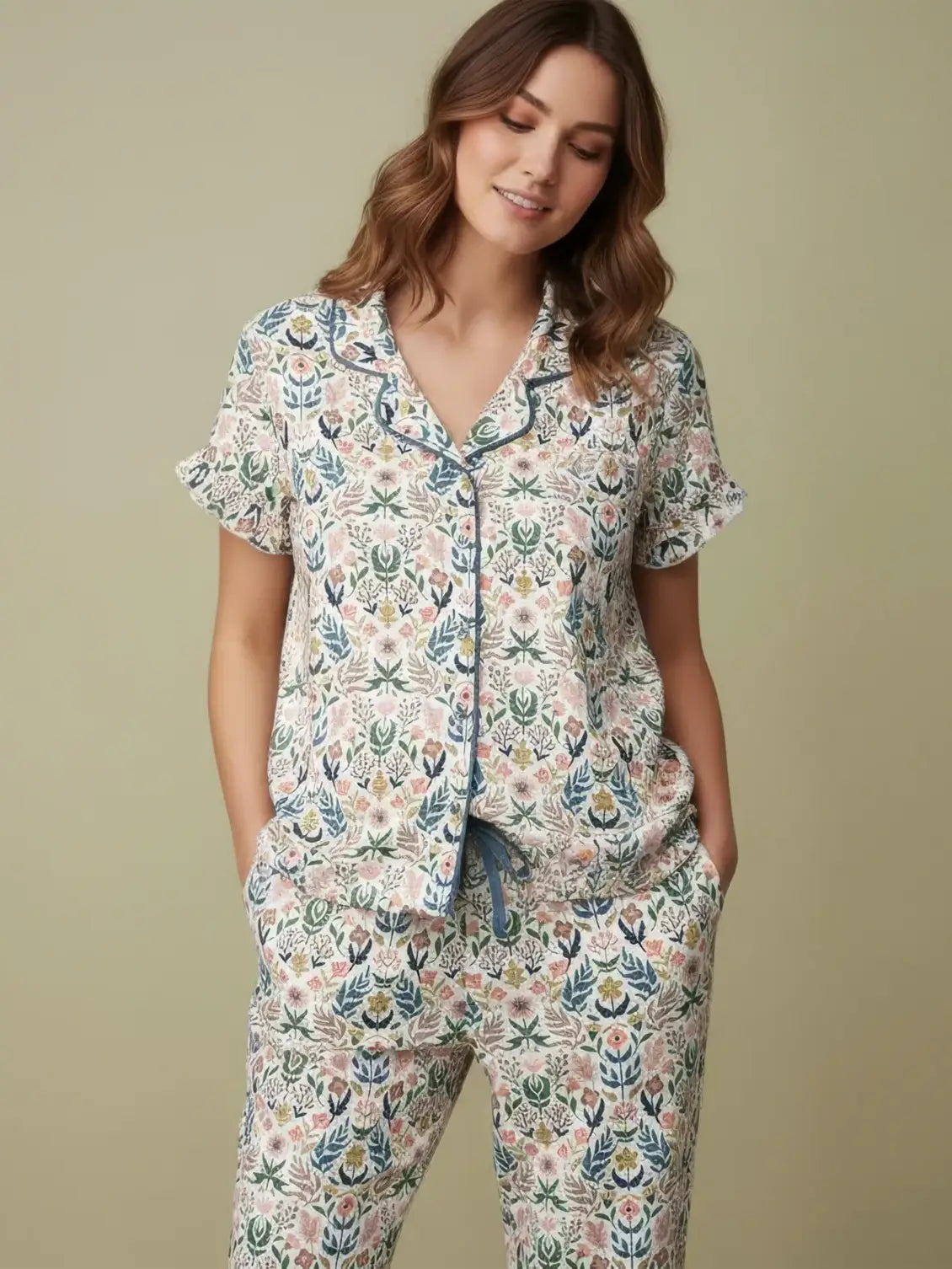 Golden Petal PJ Set
