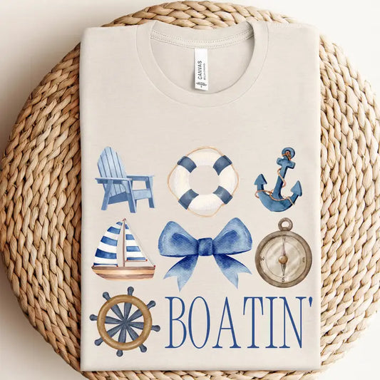 Boatin Lake Style Graphic Tee