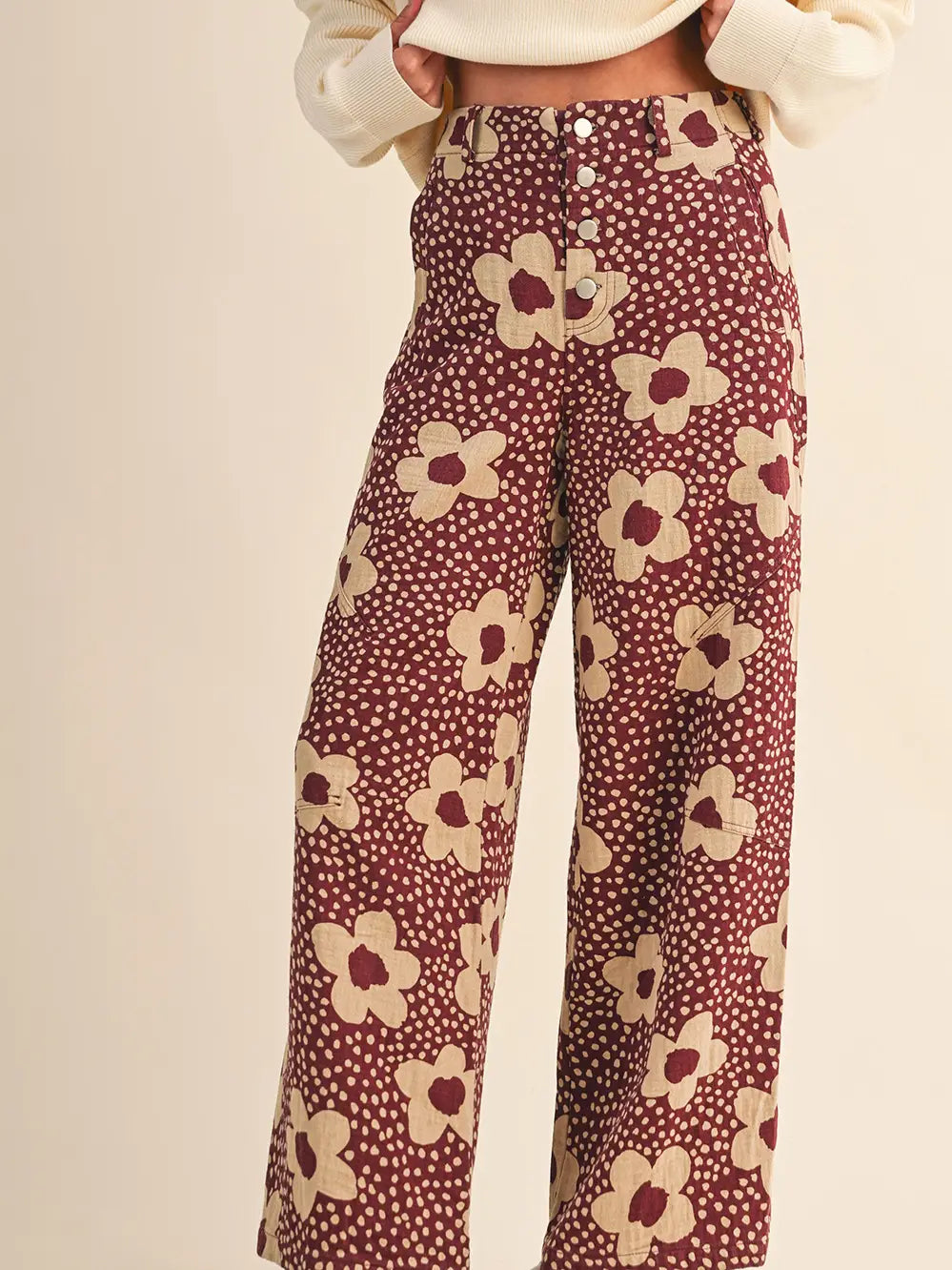 Romantic Floral Pants