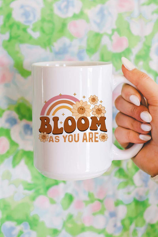 Bloom Where You Are Oversized Mug