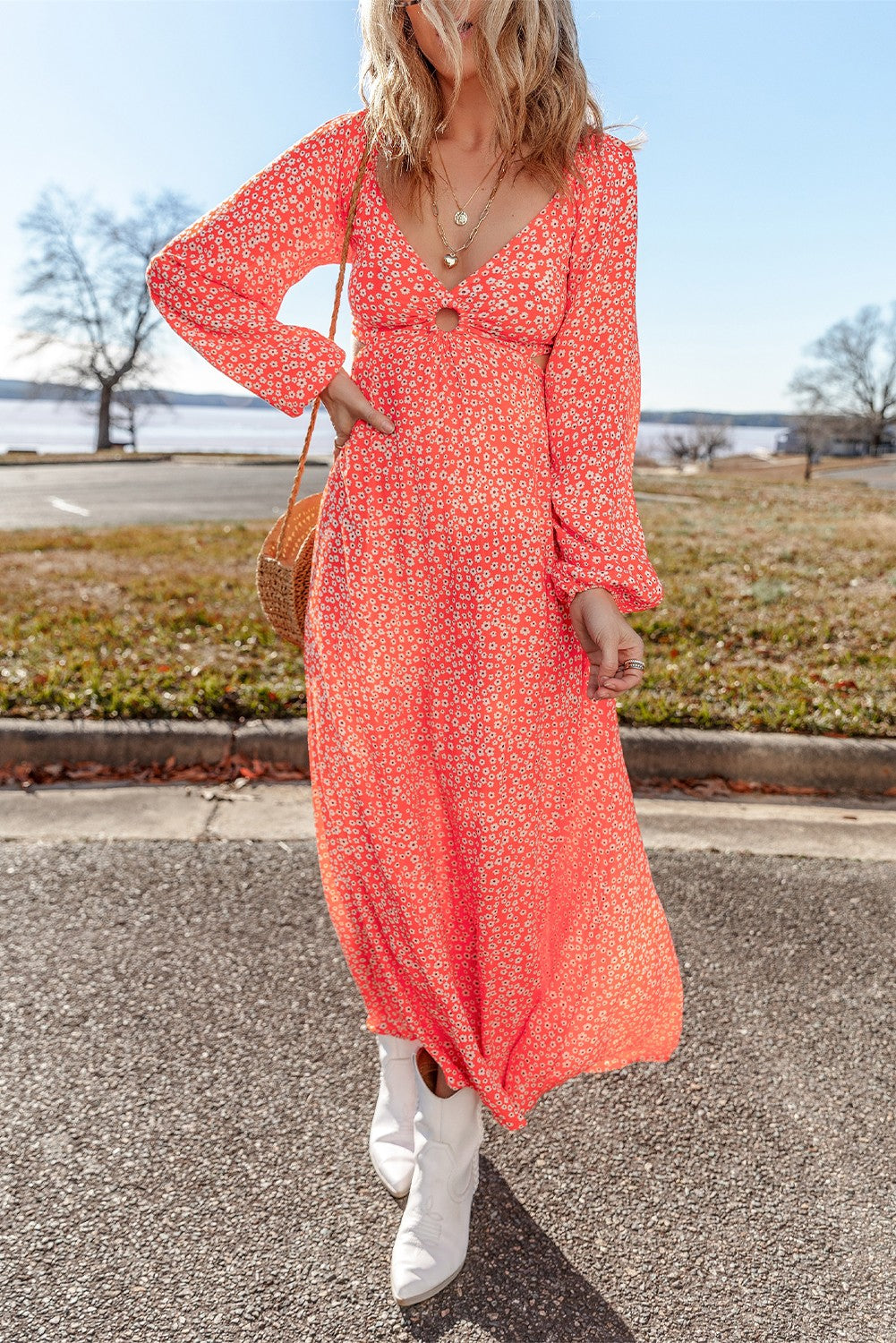 Riverwalks Floral Dress