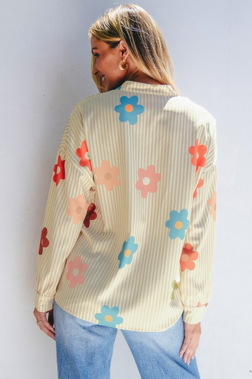 A Floral Fall Long Sleeve Top