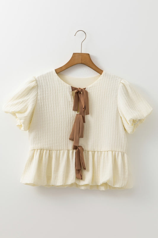 Tie & Tulle Top