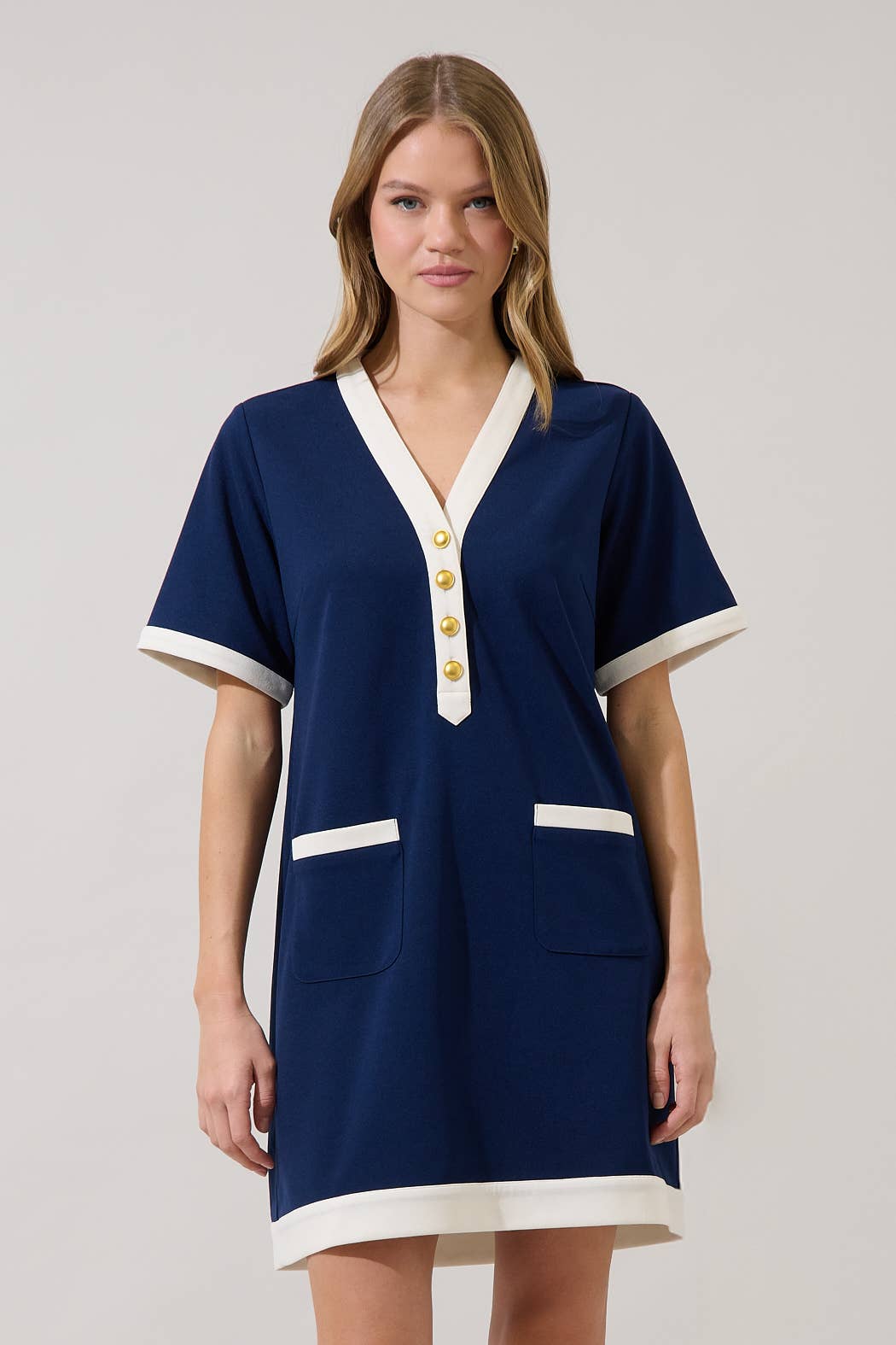 Navy Waters Dress