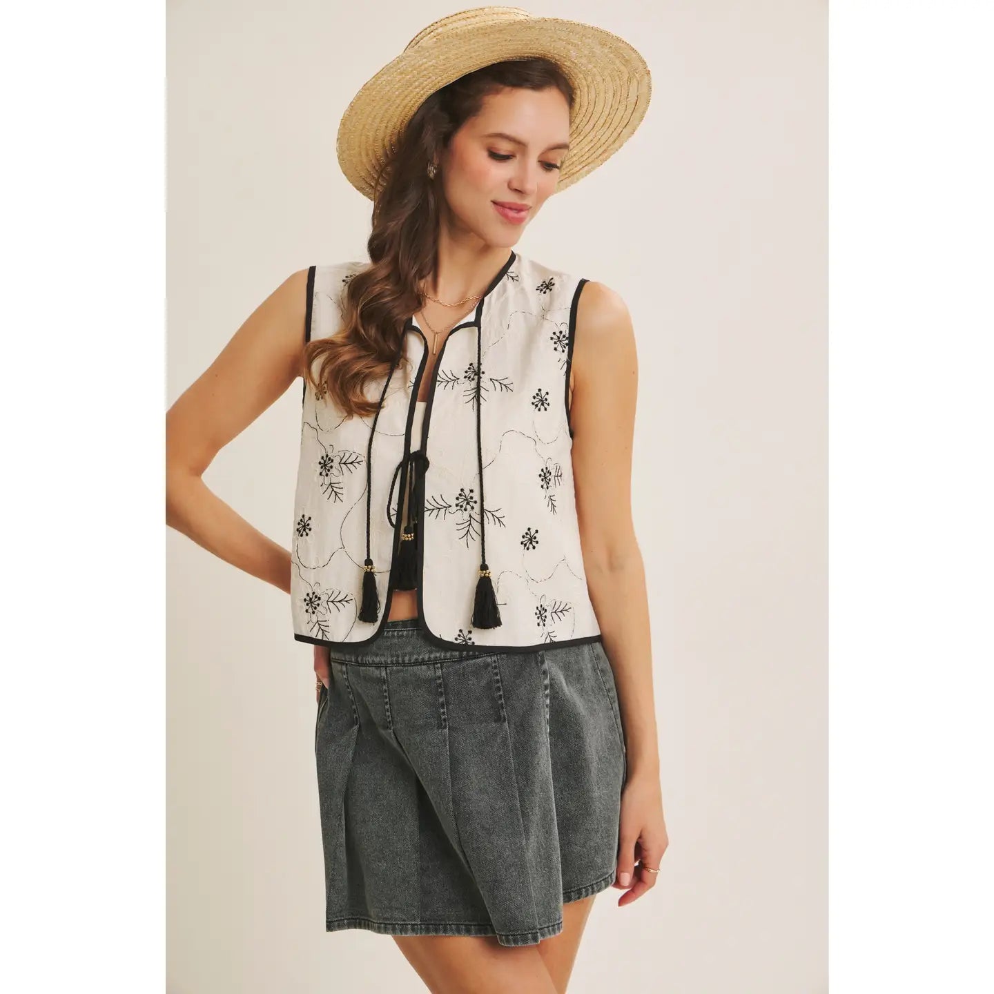 Sunthread Embroidered Vest