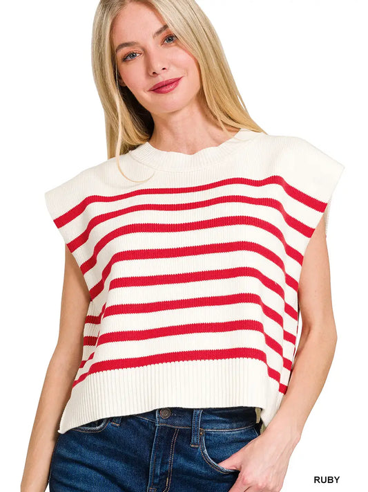 Oversized Crew Neck Sweatervest