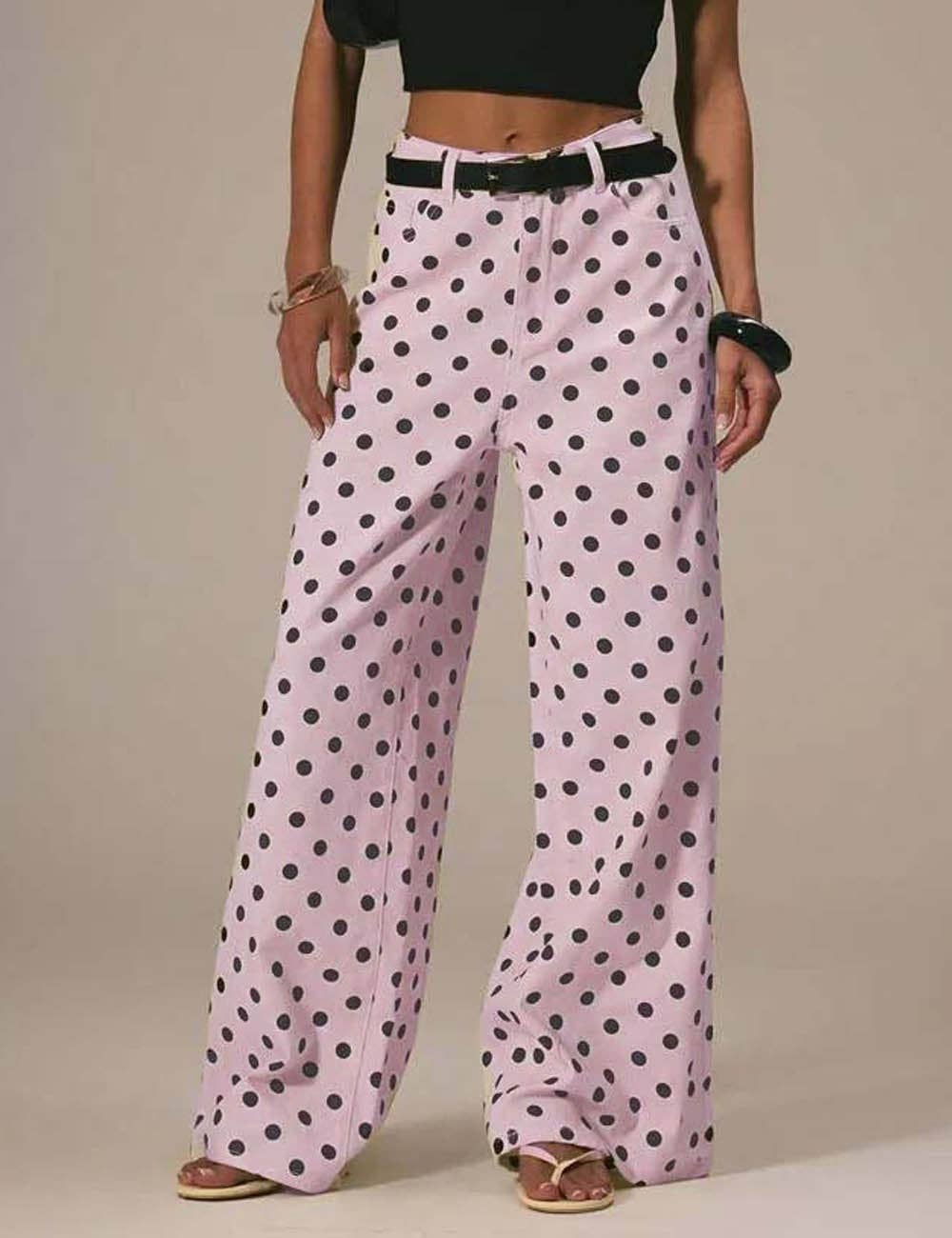 Dotty Denim Pants