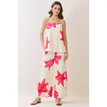 Cream Garden Pants