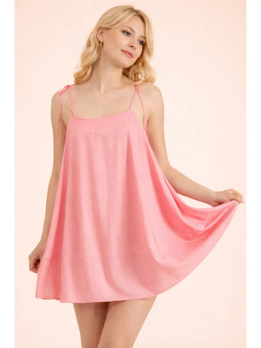 Button Kiss Mini Dress