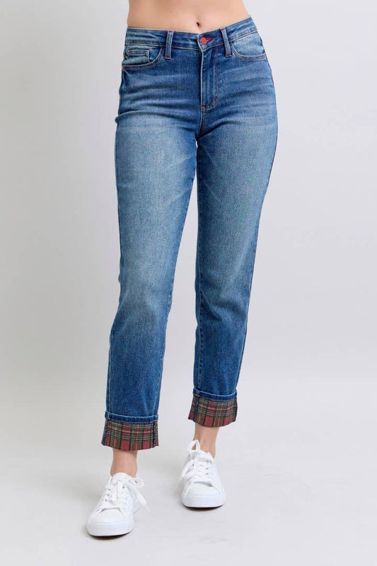 MR Plaid Print Cuff BF