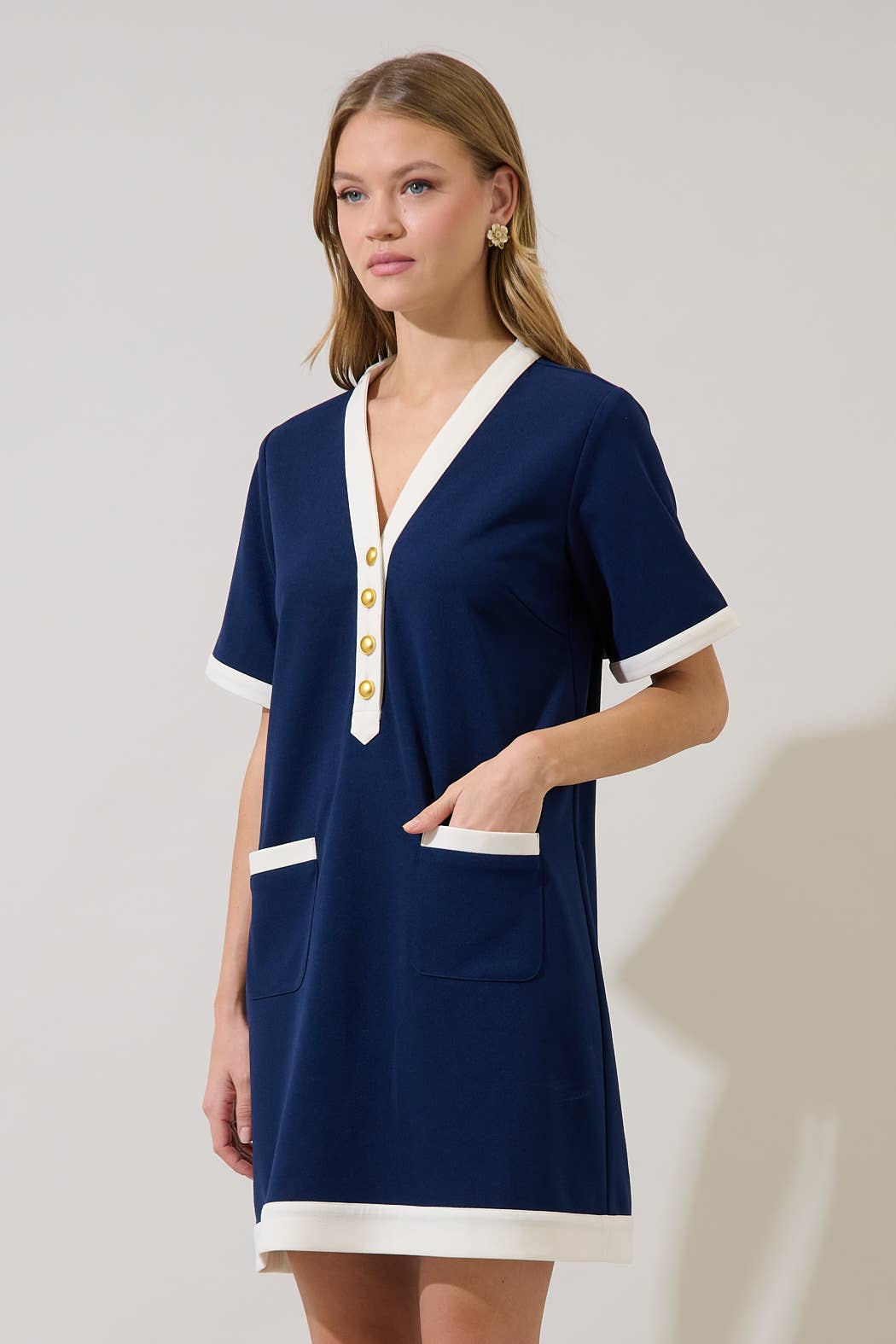 Navy Waters Dress