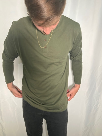 Olive Vibes -  Long Sleeve Fall Shirt