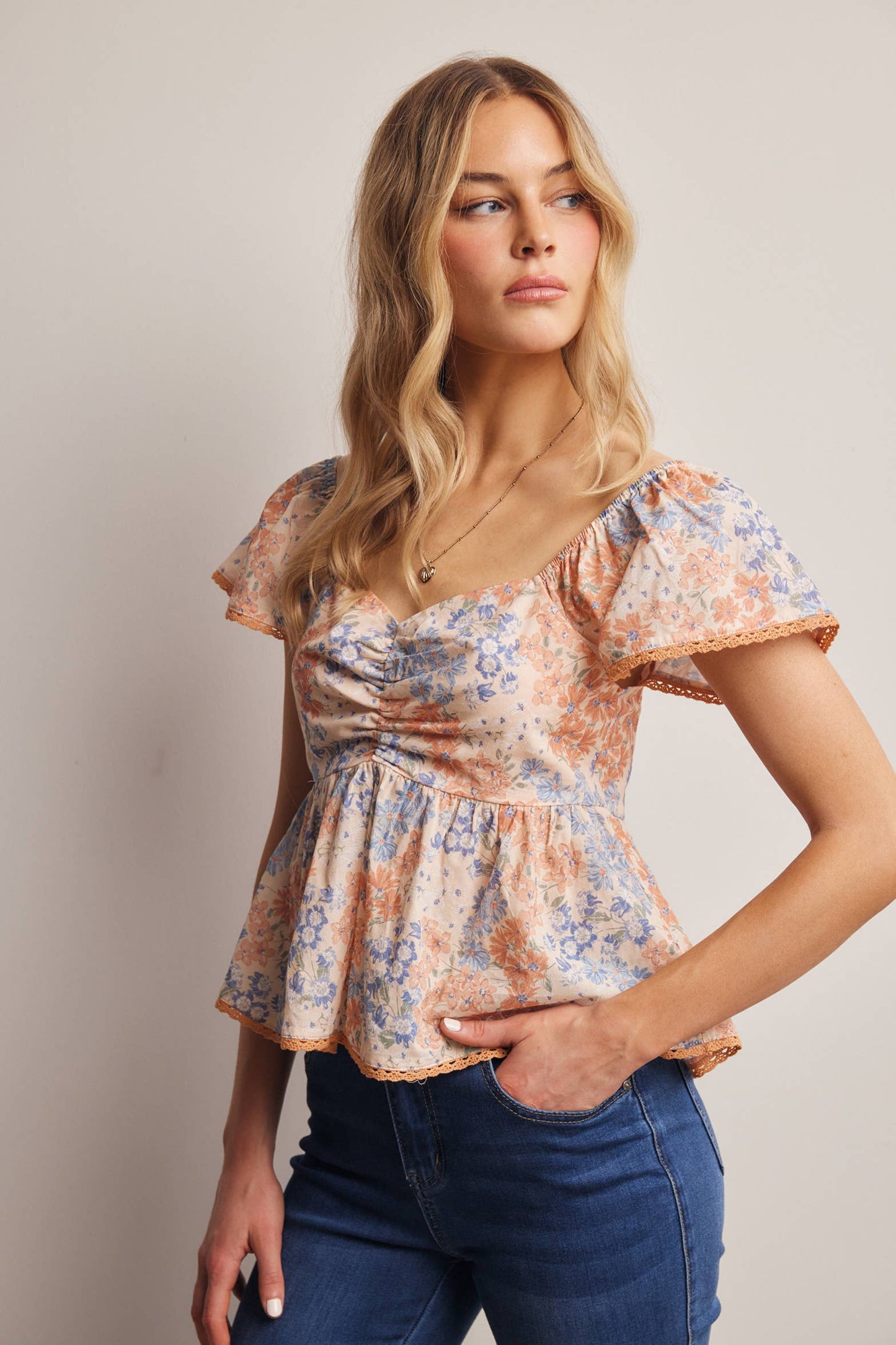 Garden Pleched Top