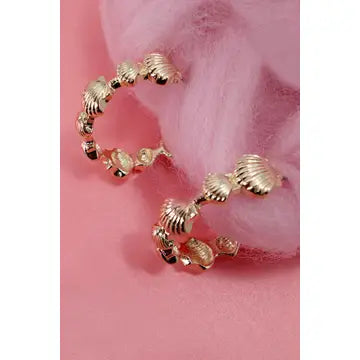 Seashell Hoop Earrings