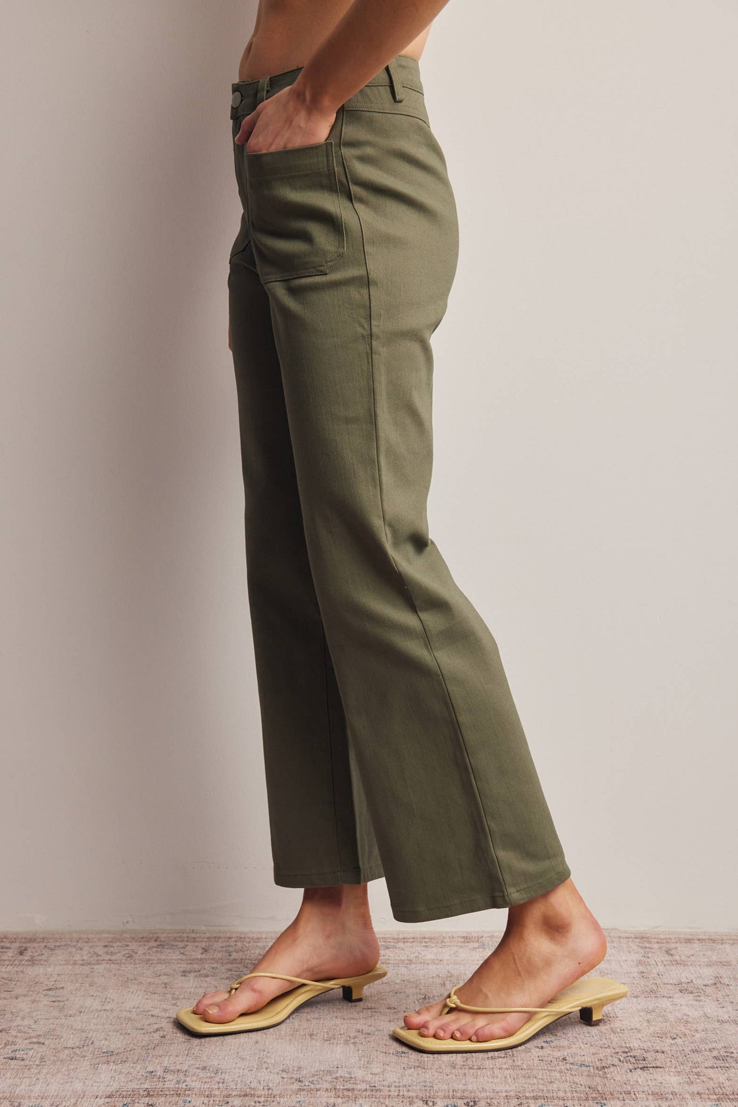 Twill Straight Pants