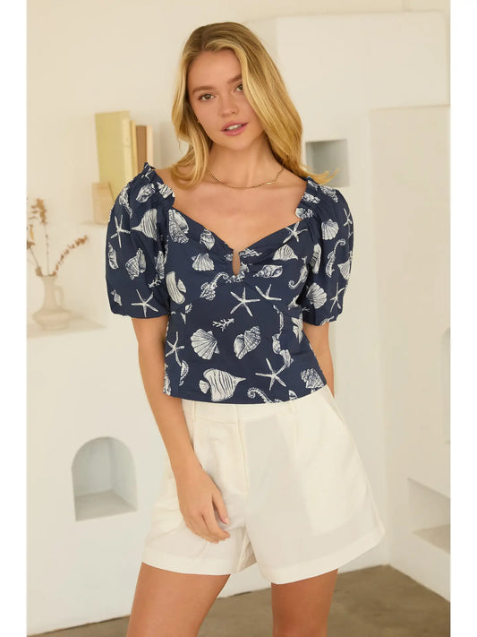 Marina Puff Top
