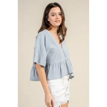 Sweetly Peplum Top