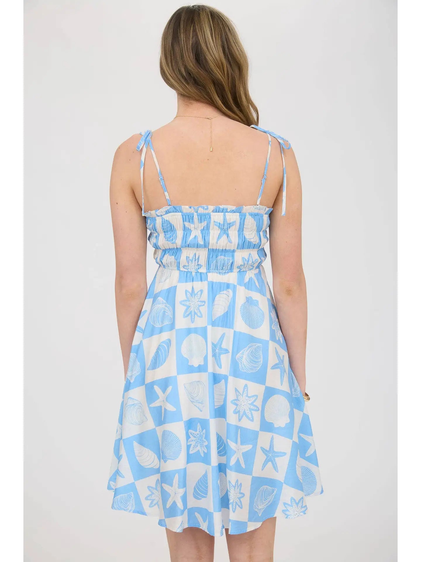 Sea Tile Mini Dress