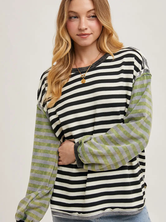 Zebra Print Pullover Top