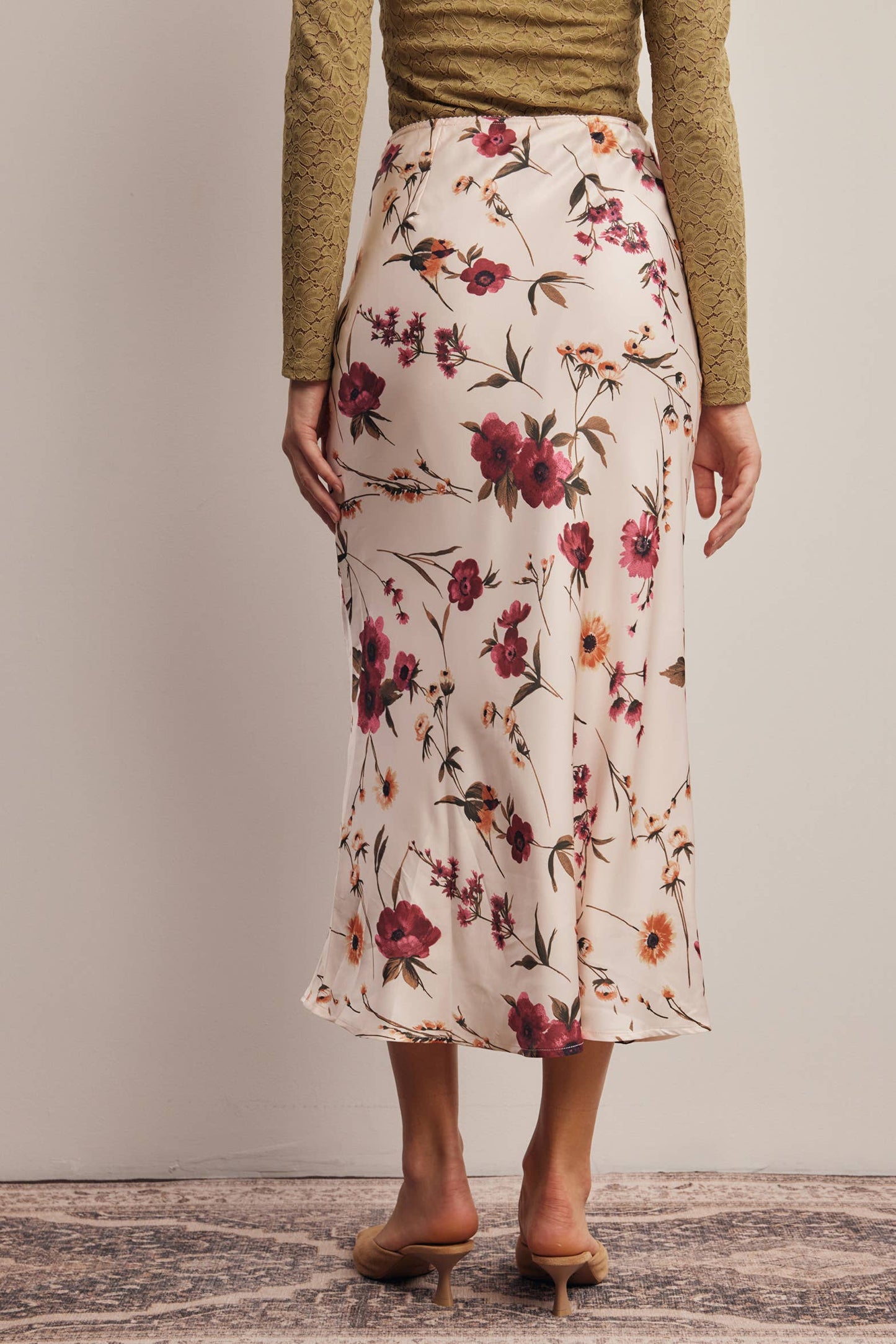 Bloom Satin Skirt