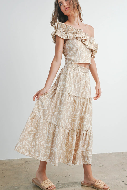 Palm Poetry Maxi Skirt