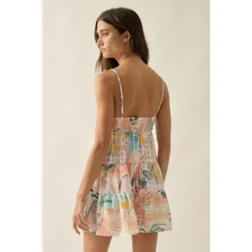 Pink Palms Romper
